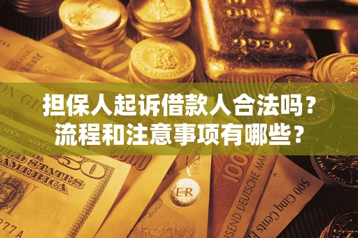 北京担保人起诉借款人合法吗？流程和注意事项有哪些？