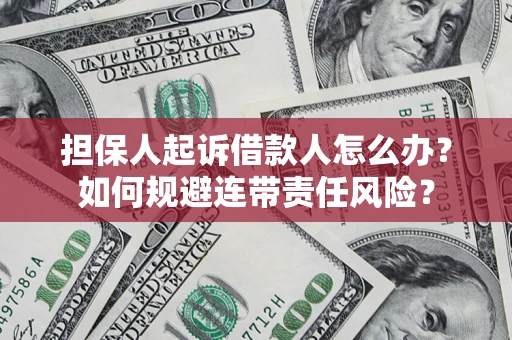 北京担保人起诉借款人怎么办？如何规避连带责任风险？