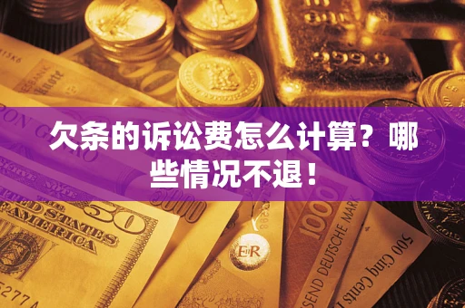 北京欠条的诉讼费怎么计算？哪些情况不退！