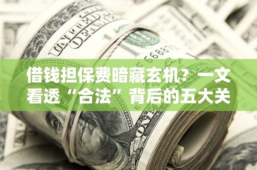 北京借钱担保费暗藏玄机？一文看透“合法”背后的五大关键陷阱