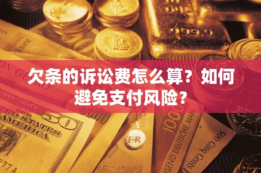 北京欠条的诉讼费怎么算？如何避免支付风险？