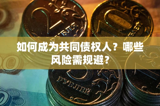 北京如何成为共同债权人？哪些风险需规避？