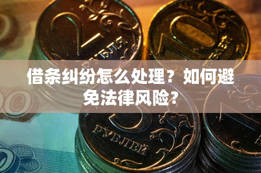 北京借条纠纷怎么处理？如何避免法律风险？